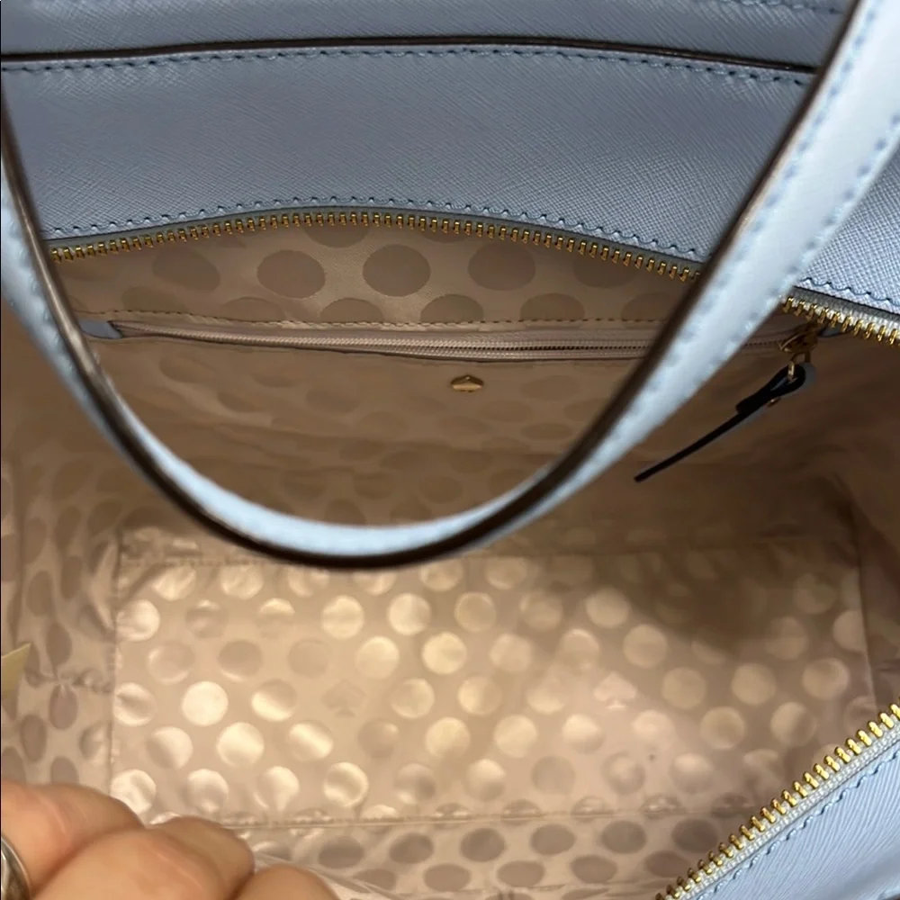 Kate Spade Blue tote bag Structured with shoulder strap and dust bag - Picture 6 of 14